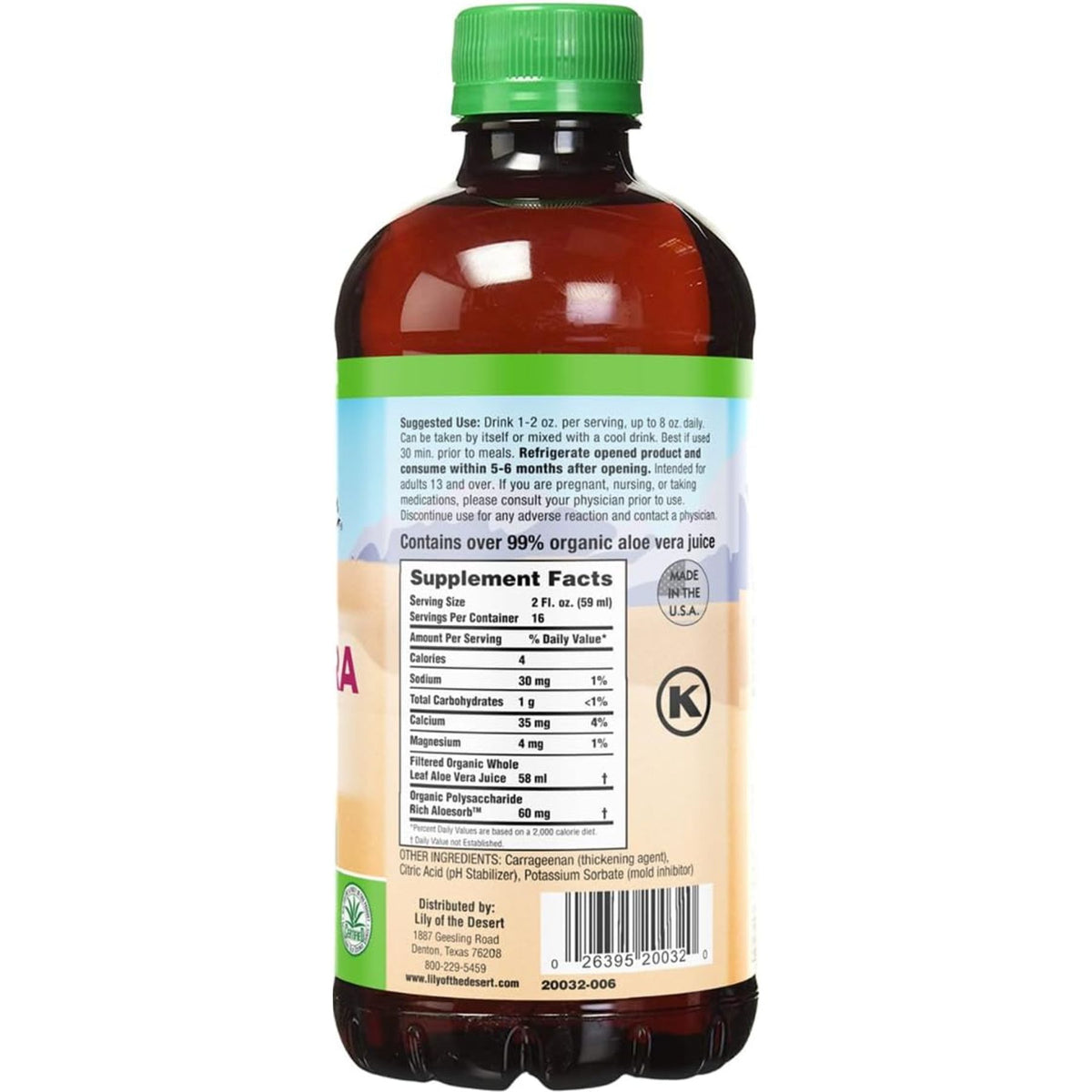 Lily of the Desert Aloe Vera Gel Whole Leaf 946mL