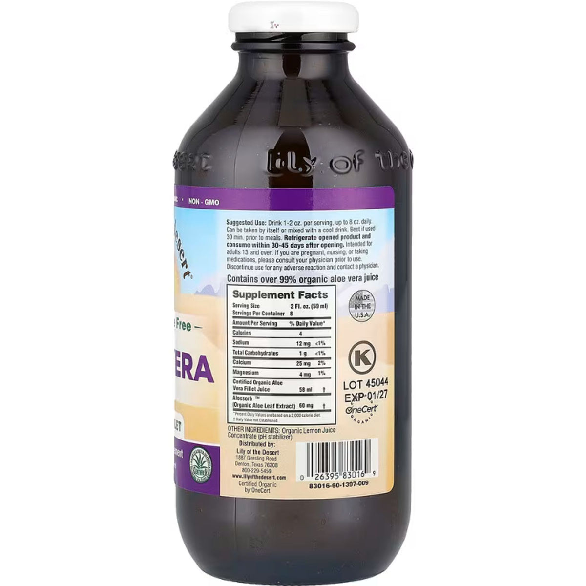 Lily of the Desert Aloe Vera Juice Inner Fillet 473mL