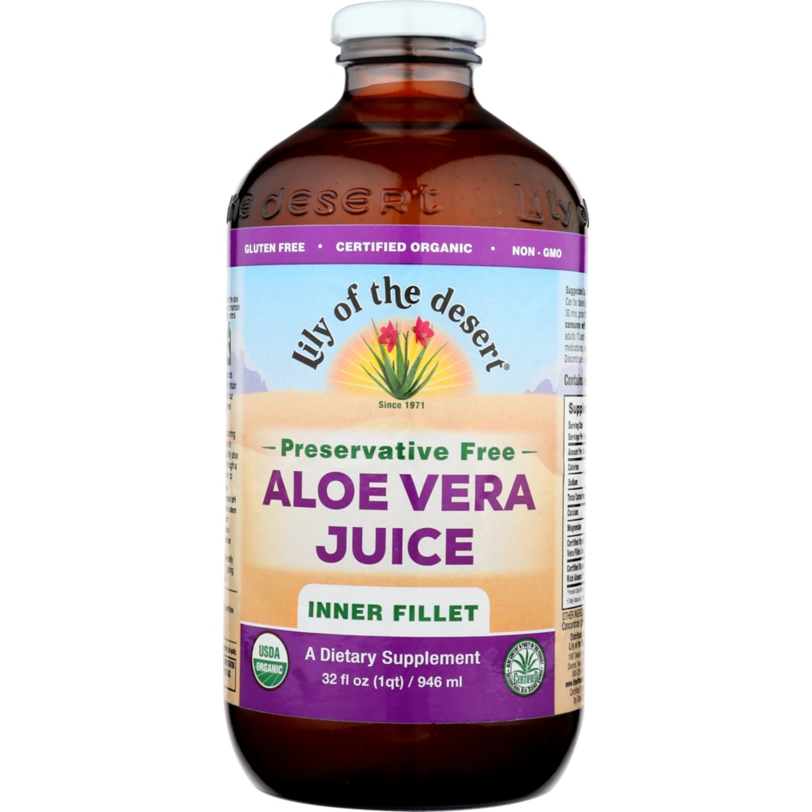 Lily of the Desert Aloe Vera Juice Inner Fillet 946mL
