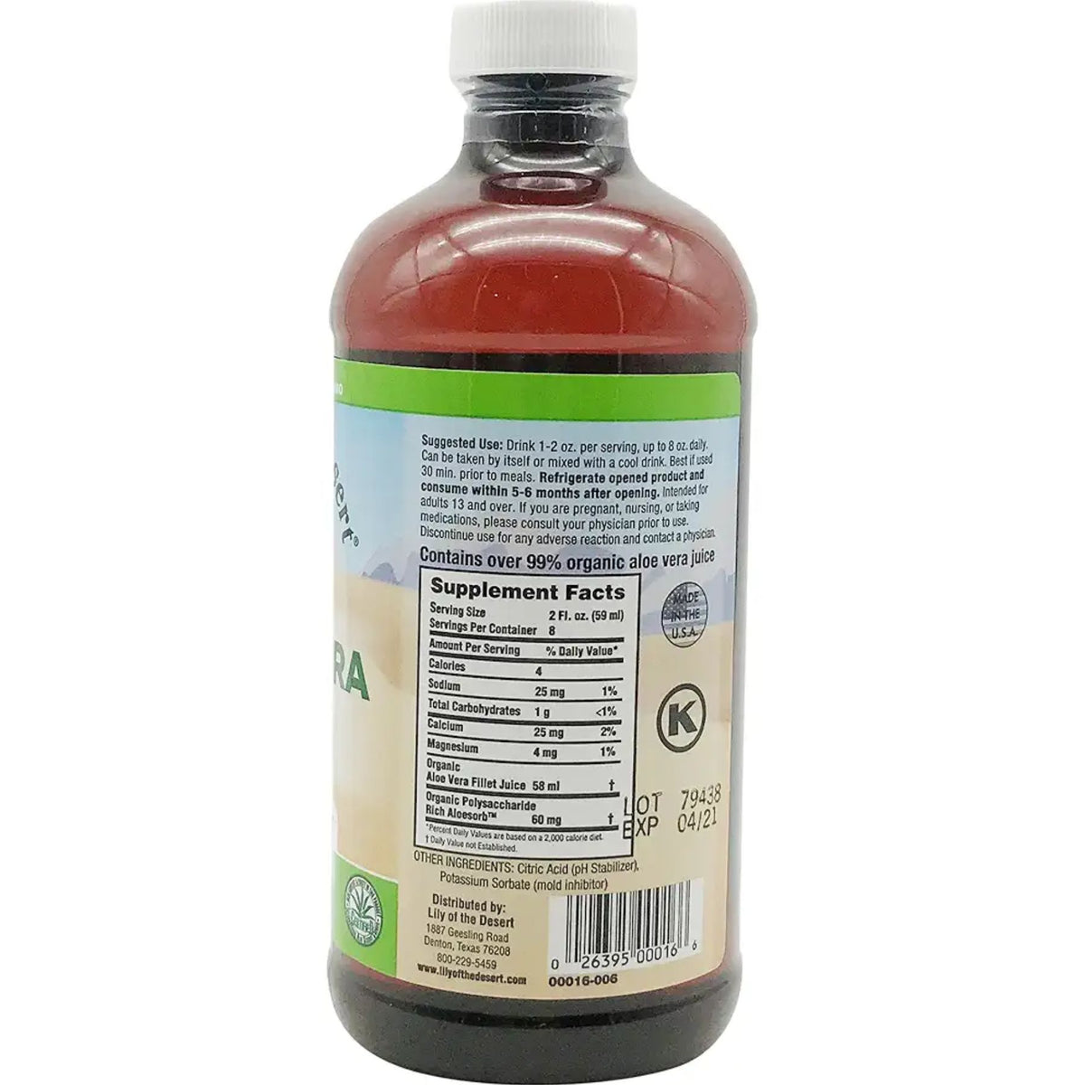 Lily of the Desert Aloe Vera Juice Inner Fillet 946mL