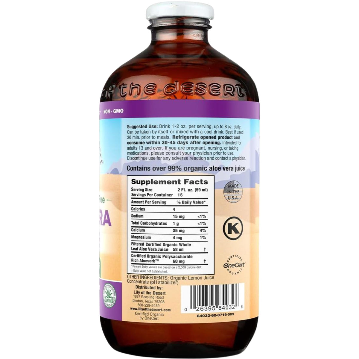 Lily of the Desert Aloe Vera Juice Whole Leaf 946mL