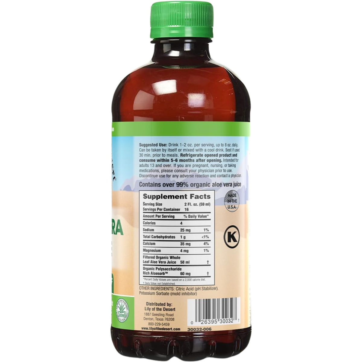 Lily of the Desert Aloe Vera Juice Whole Leaf 946mL