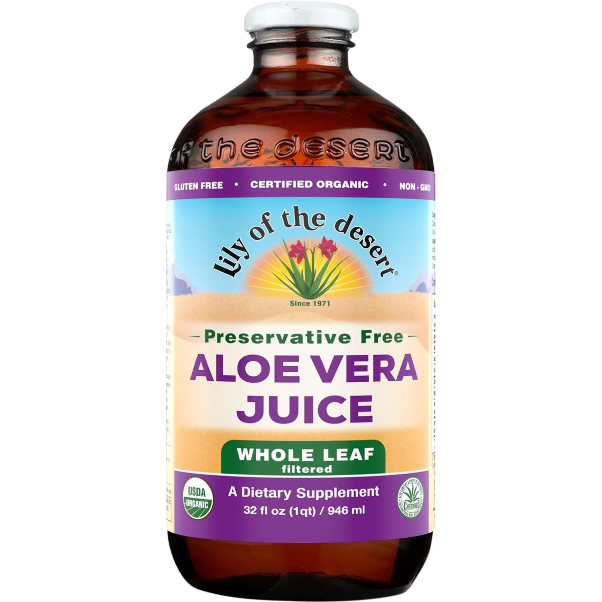 Lily of the Desert Aloe Vera Juice Whole Leaf 946mL