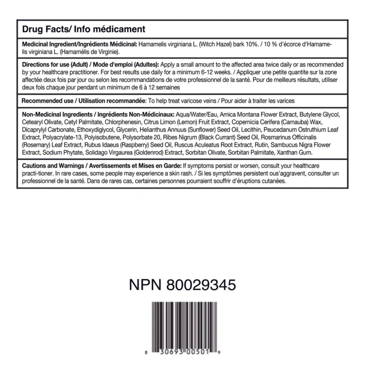 LivRelief Varicose Vein Cream 50g