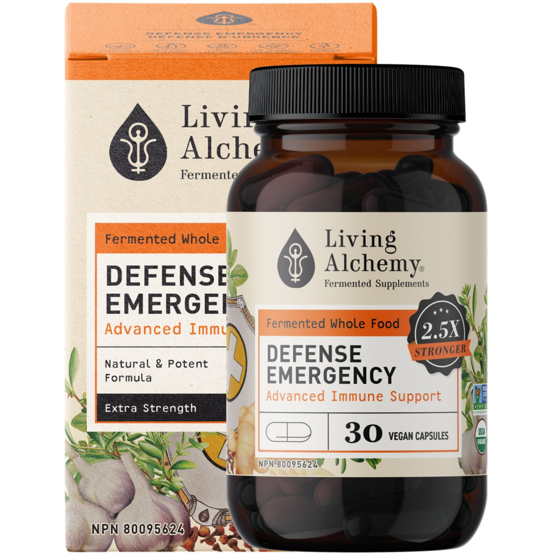 Living Alchemy Defense Emergency Advanced Immune Support 60s