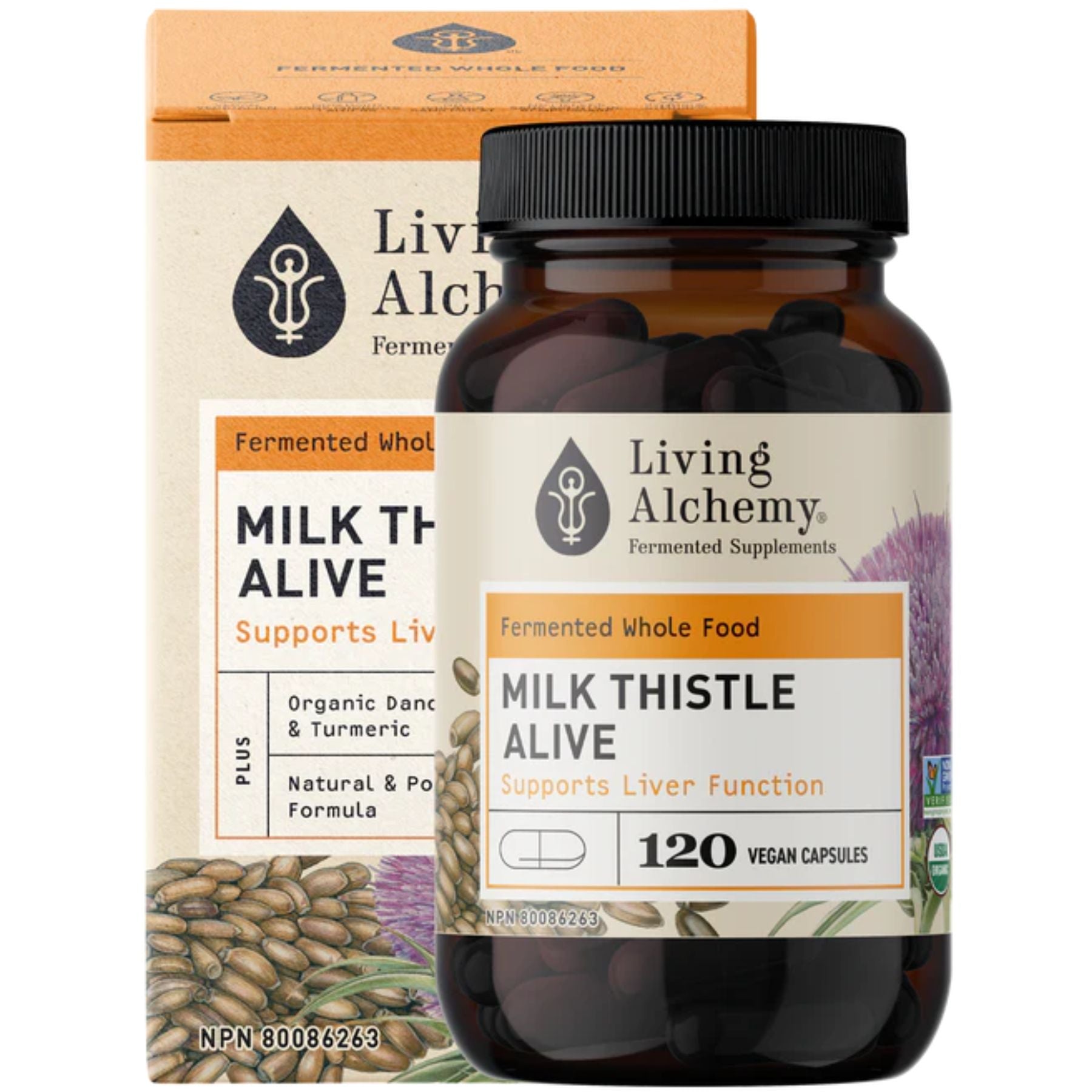 Living Alchemy Milk Thistle Alive 120s