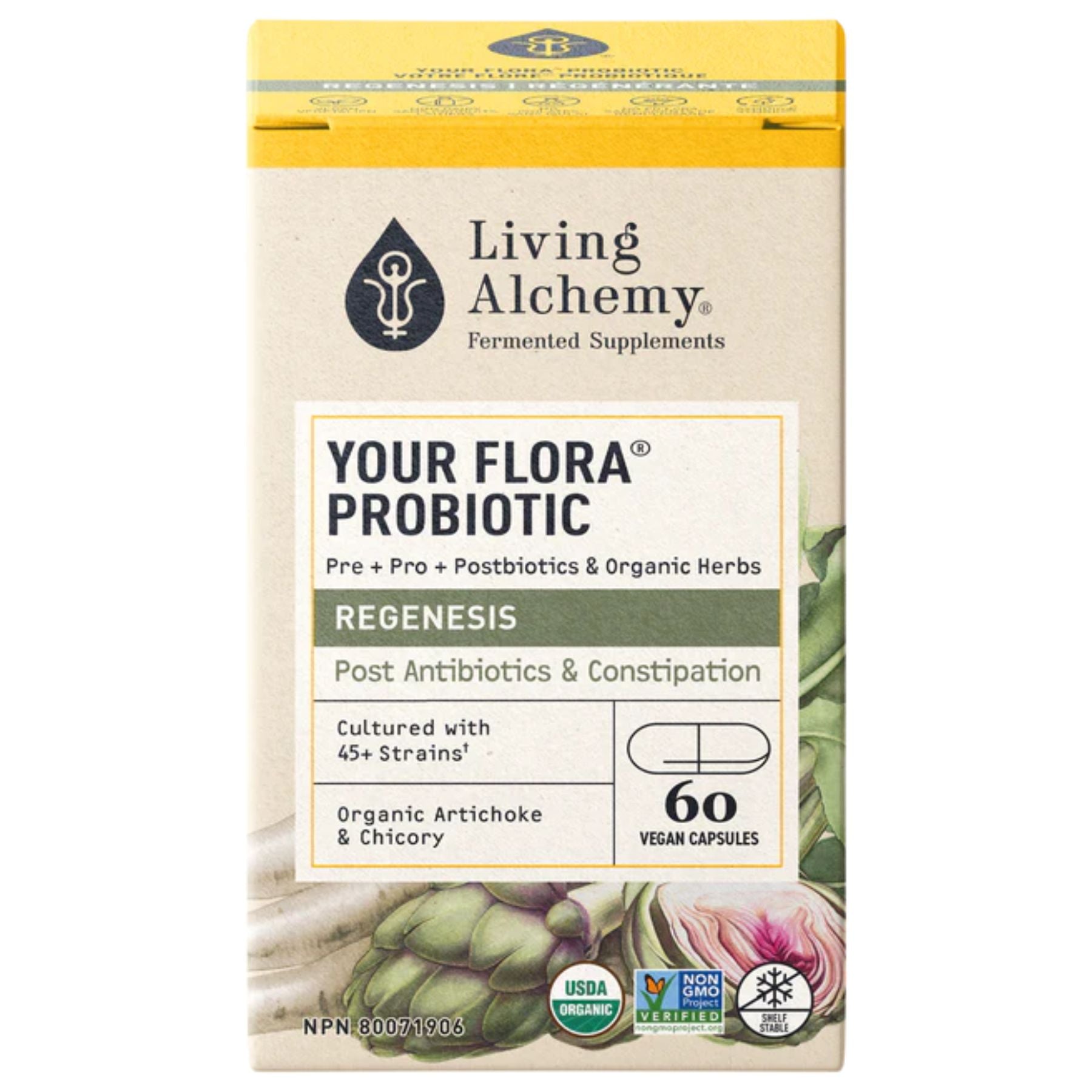 Living Alchemy Your Flora Probiotic Regenesis 60s