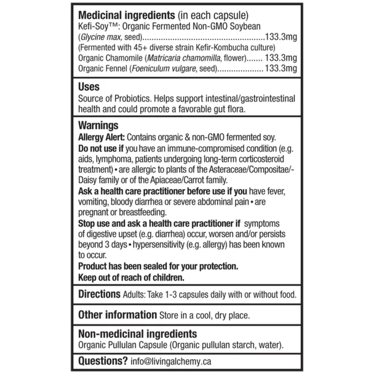 Living Alchemy YourFlora Probiotic Comfort 120s