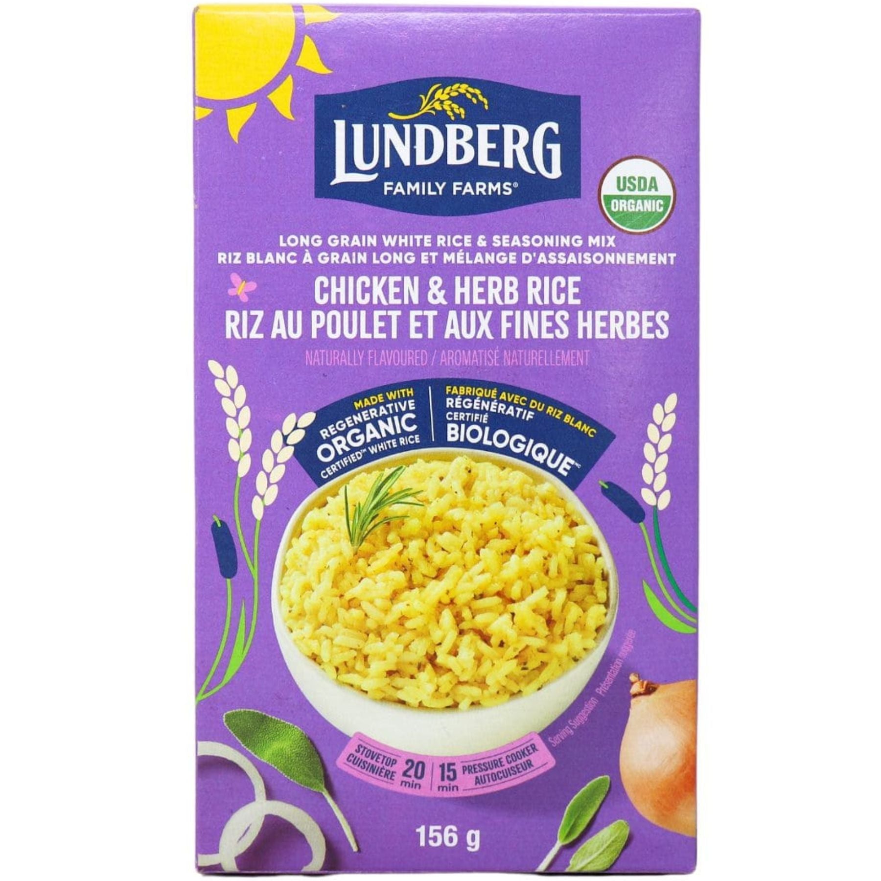 Lundberg Organic Chicken & Herb Rice 156g