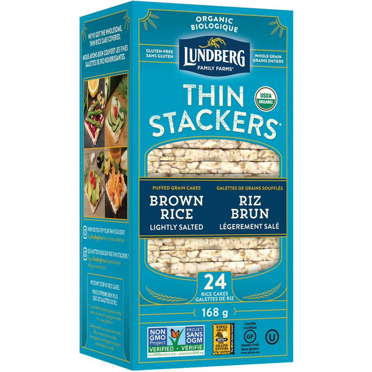 Lundberg Organic Lightly Salted Thin Rice Cakes 168g