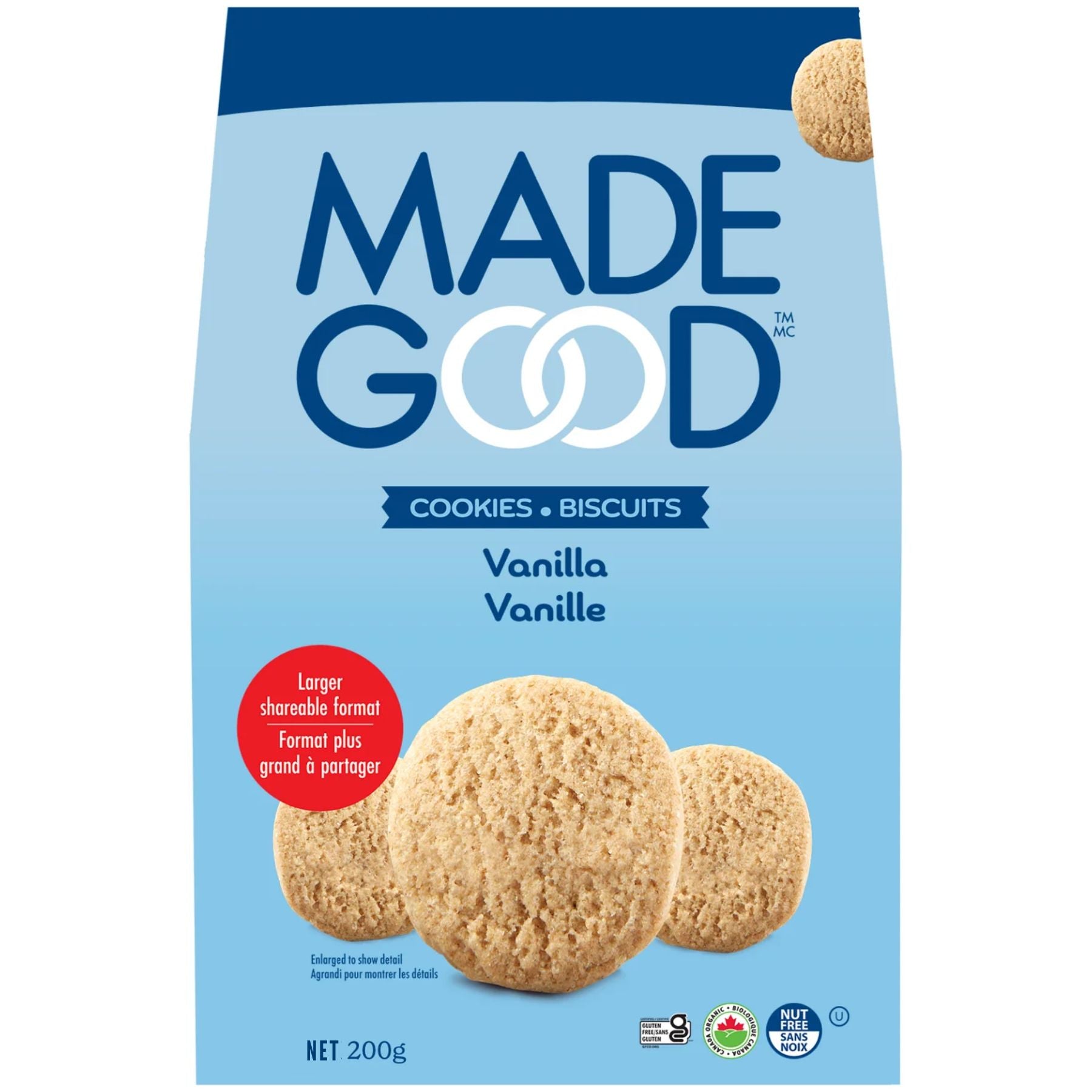 MadeGood Vanilla Crunchy Cookies 200g