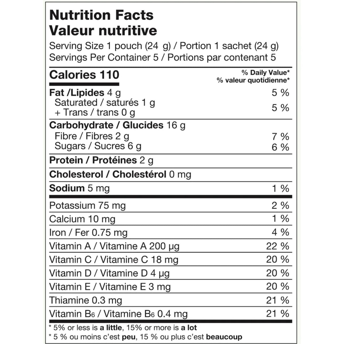 MadeGood Chocolate Banana Granola Minis 5x24g