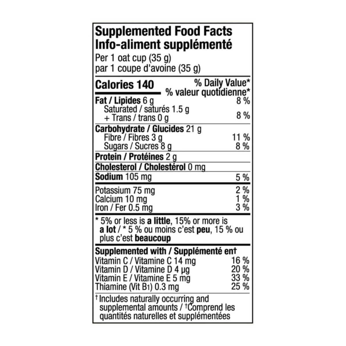 MadeGood Mornings Organic Baked Oat Cups Banana Chocolate Chip 5pk (5x35g)