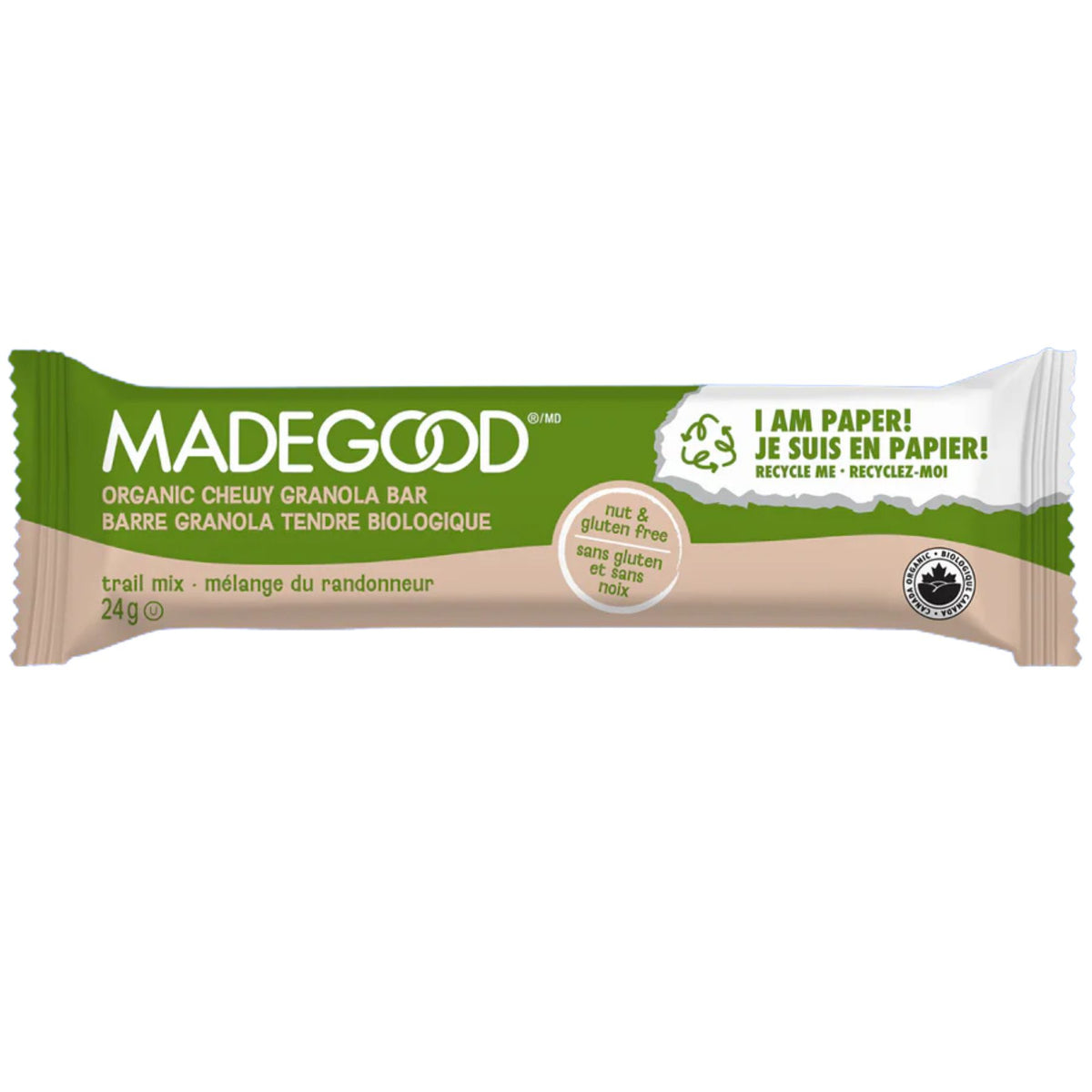 MadeGood Earth Month Trail Mix Organic Chewy Granola Bars 5x24g