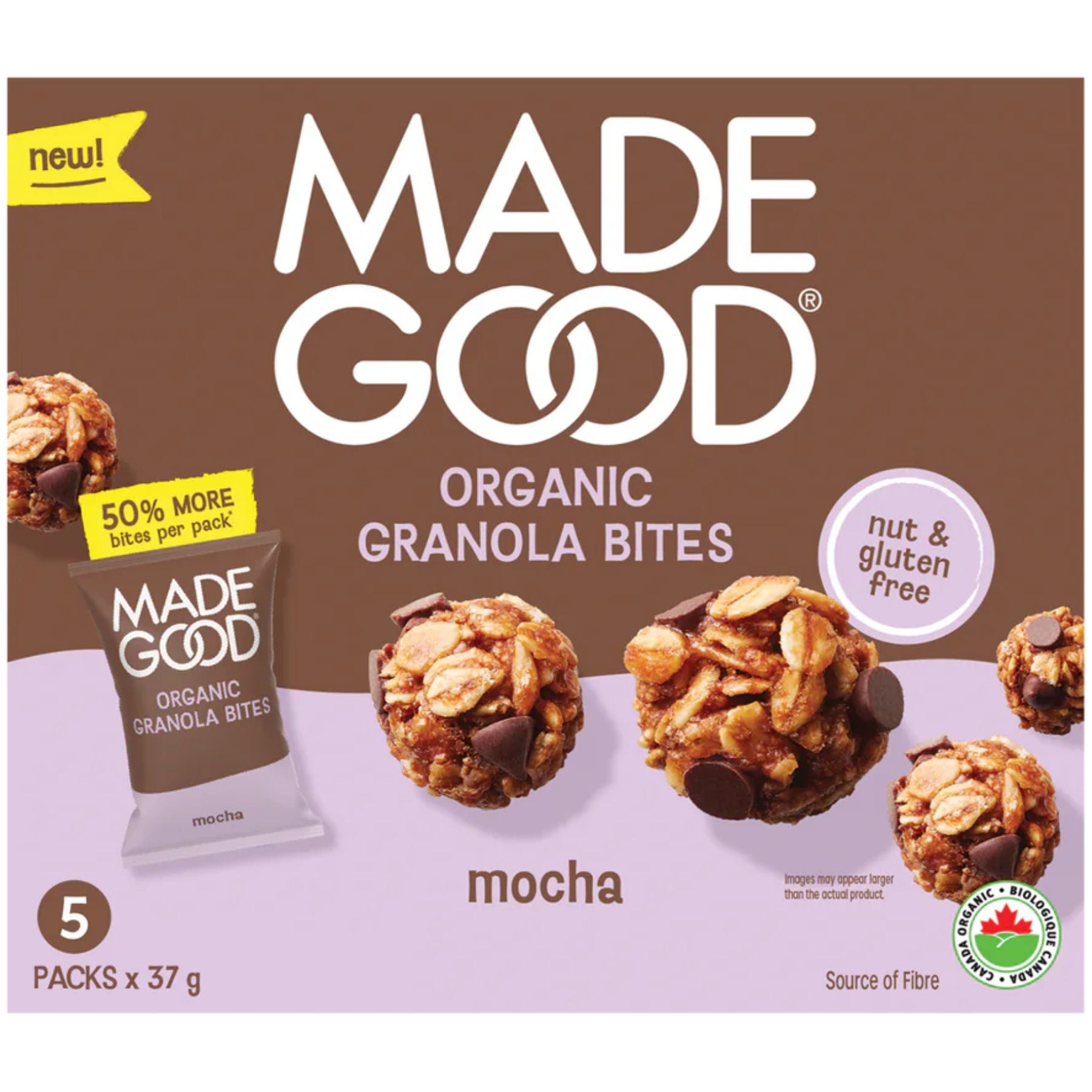 MadeGood Organic Granola Bites Mocha 5x37g