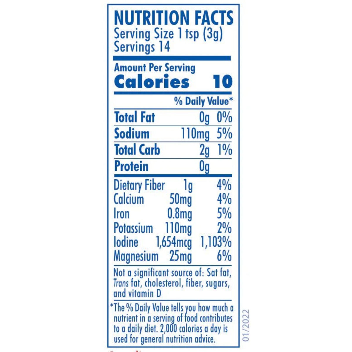 Maine Coast Organic Kelp Granules Seasoning Shaker 43g