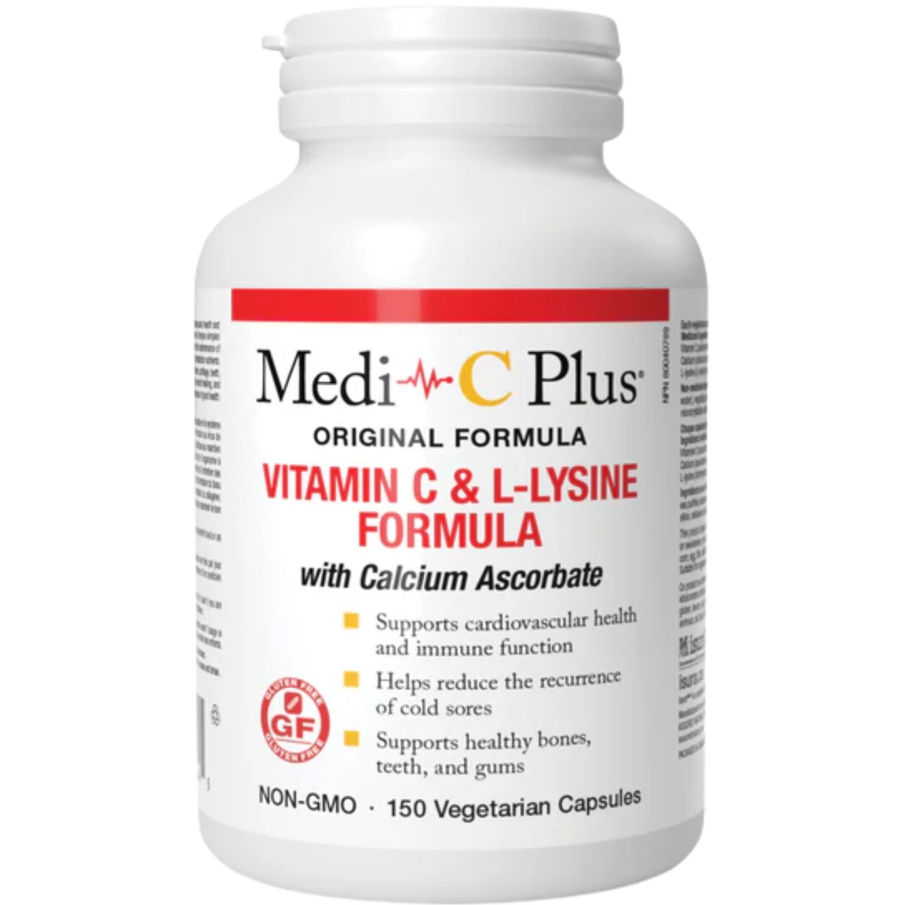 Medi-C Plus Vitamin C & L-Lysine with Calcium Ascorbate 150s