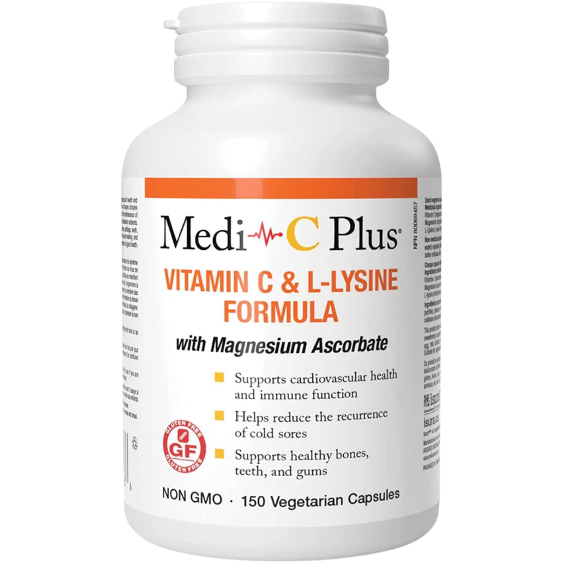 Medi-C Plus Vitamin C & L-Lysine with Magnesium Ascorbate 150s