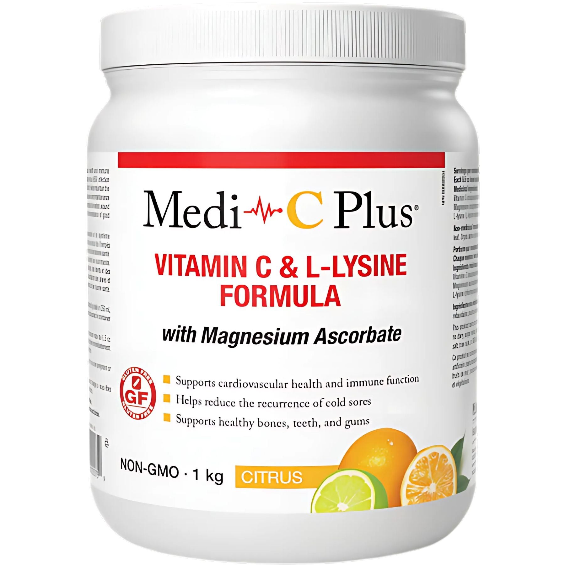 Medi-C Plus Vitamin C & L-Lysine with Magnesium Ascorbate - Citrus 1kg