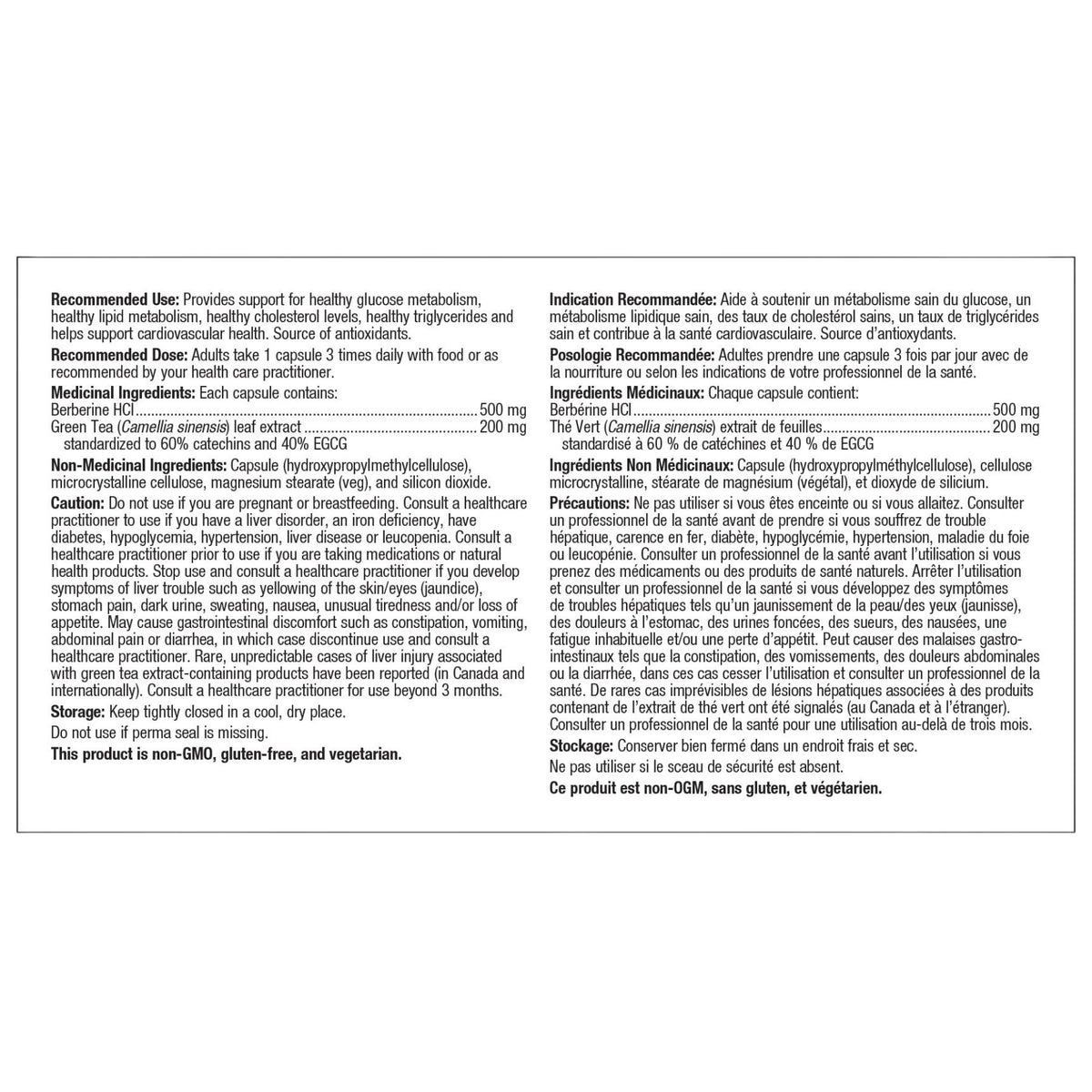 Metagenics Berberine GT Capsules 60s