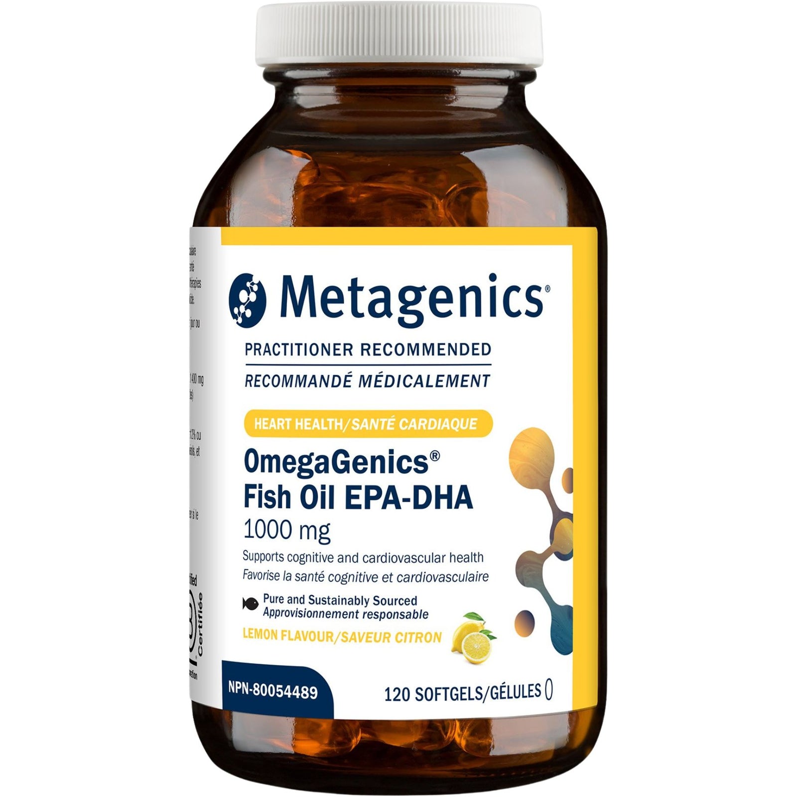 MET OmegaGenics Fish Oil EPA-DHA 1000 Softgels 120s