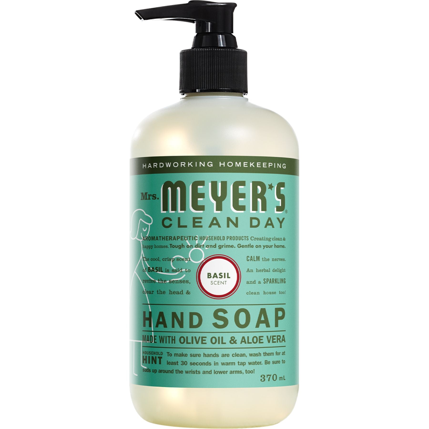 Mrs Meyer's Liquid Hand Soap Basil Scent 370ml