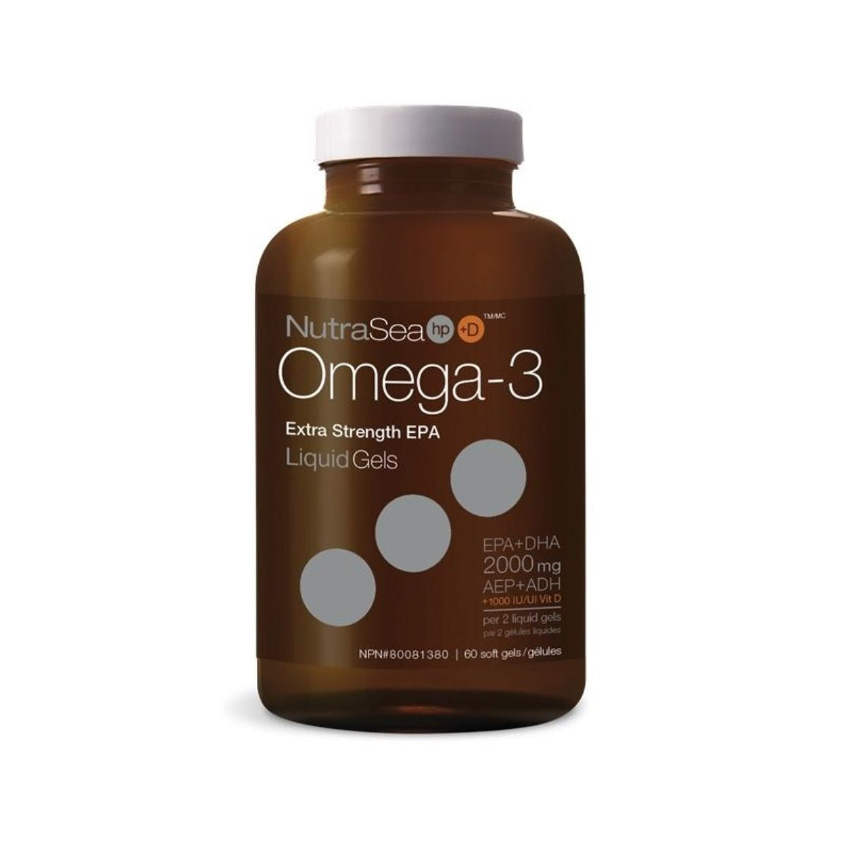 NutraSea HP+D Omega-3 60 Softgels