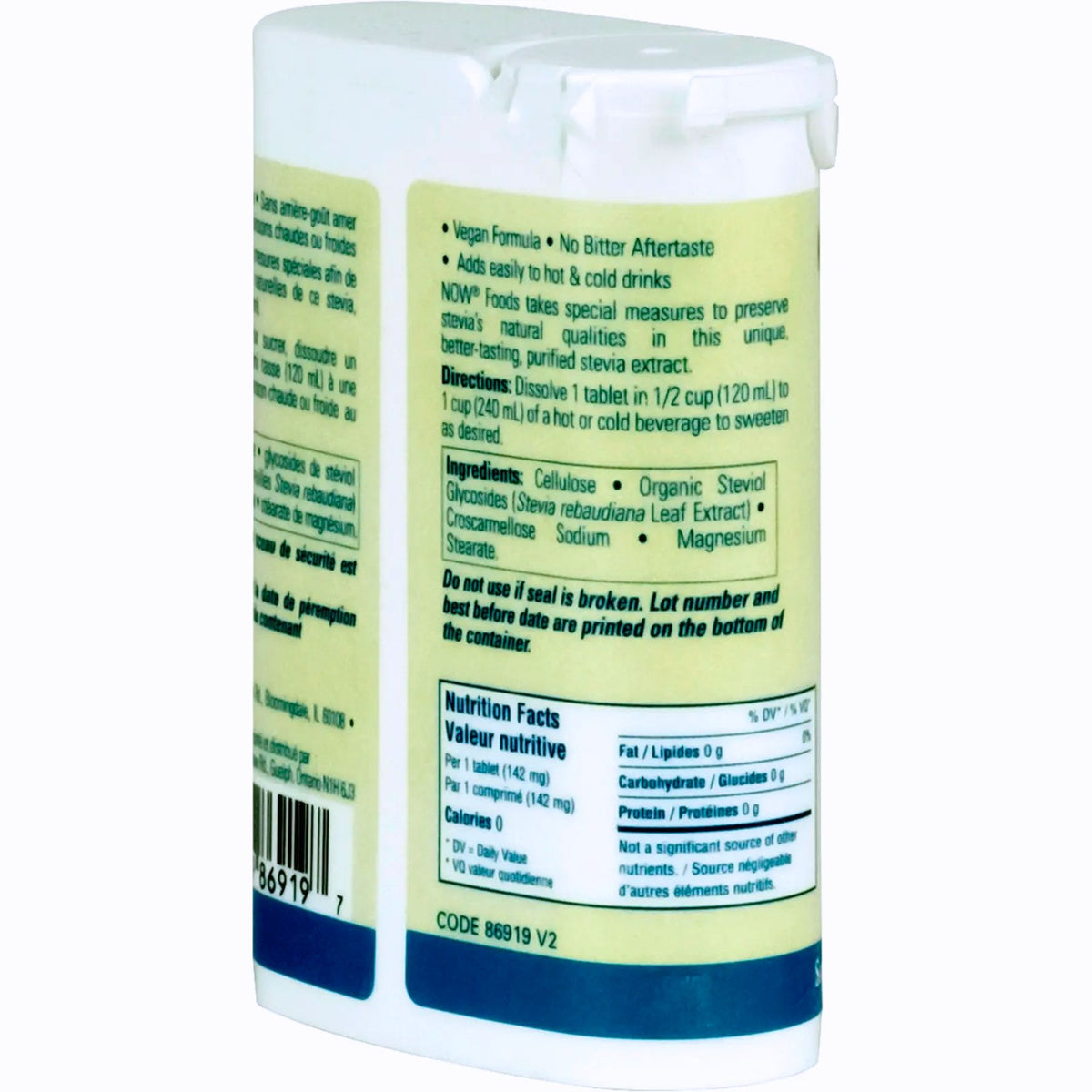 NOW BetterStevia Instant Tabs in Dispenser 175ct