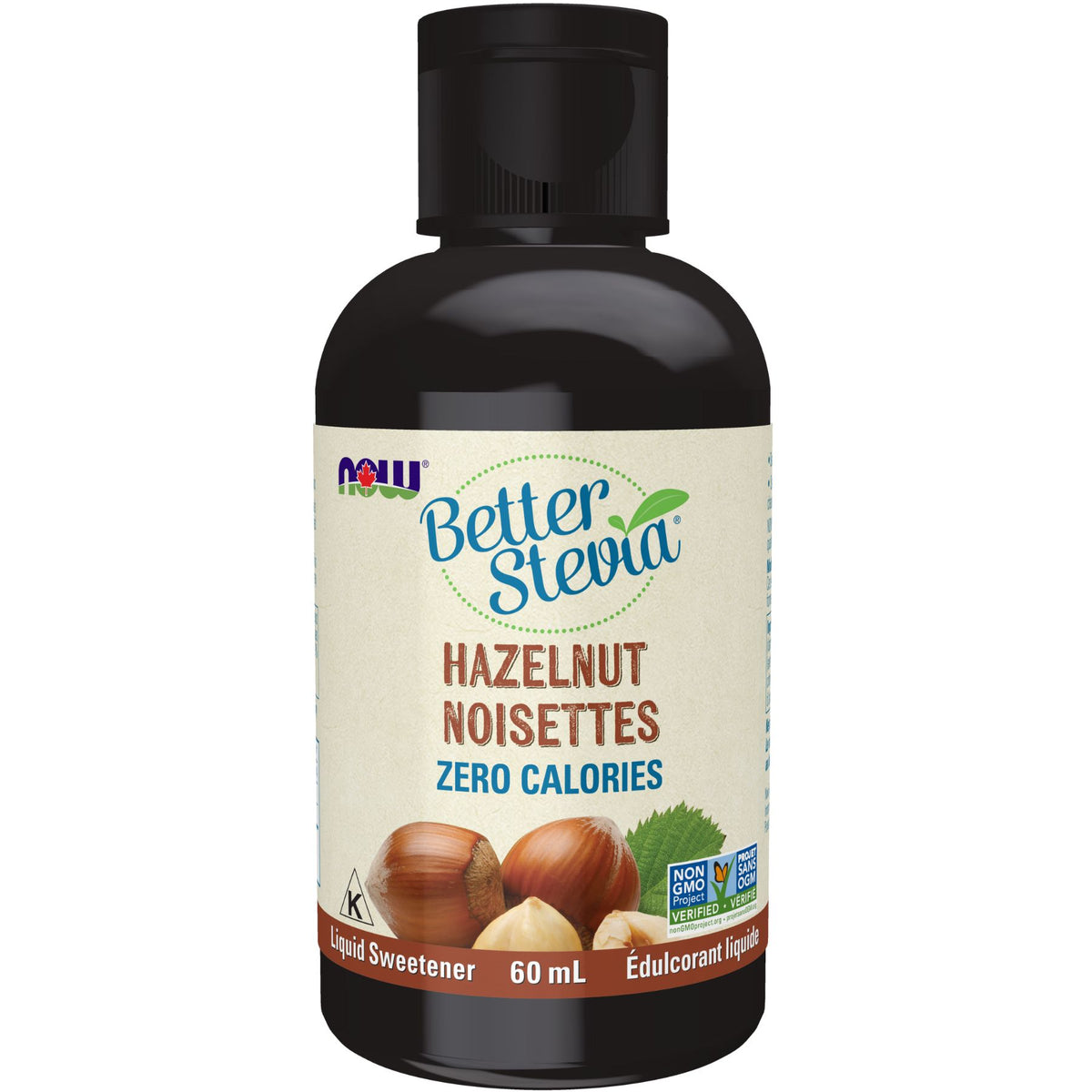 NOW BetterStevia Hazelnut Liquid Sweetener 60mL