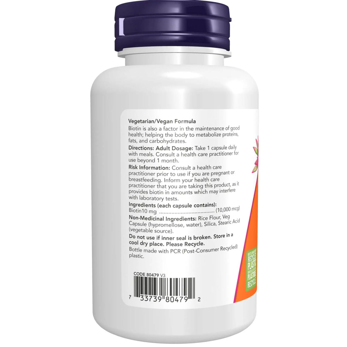 NOW Biotin 10,000mcg Capsules 120s