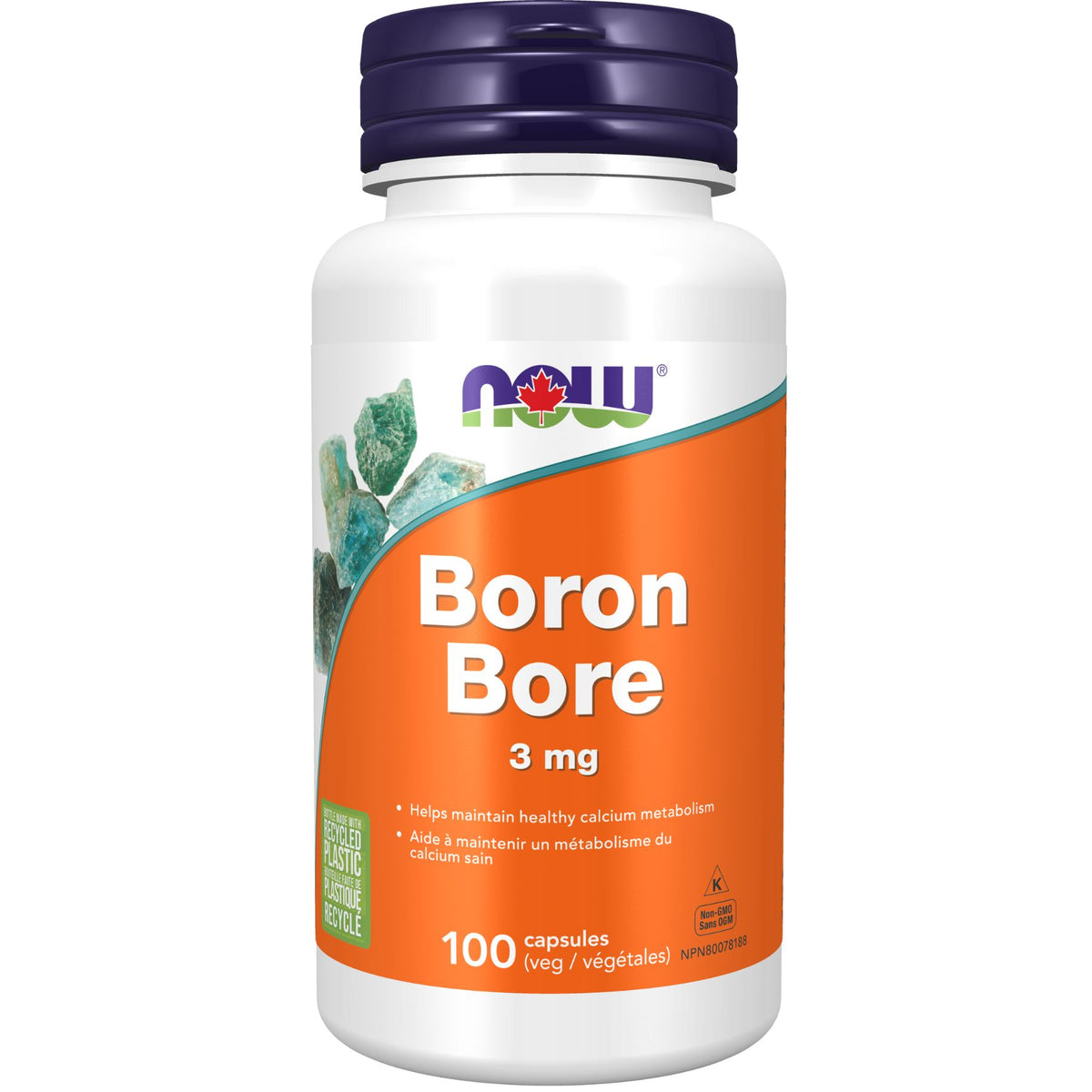 NOW Boron 3mg Capsules 100s