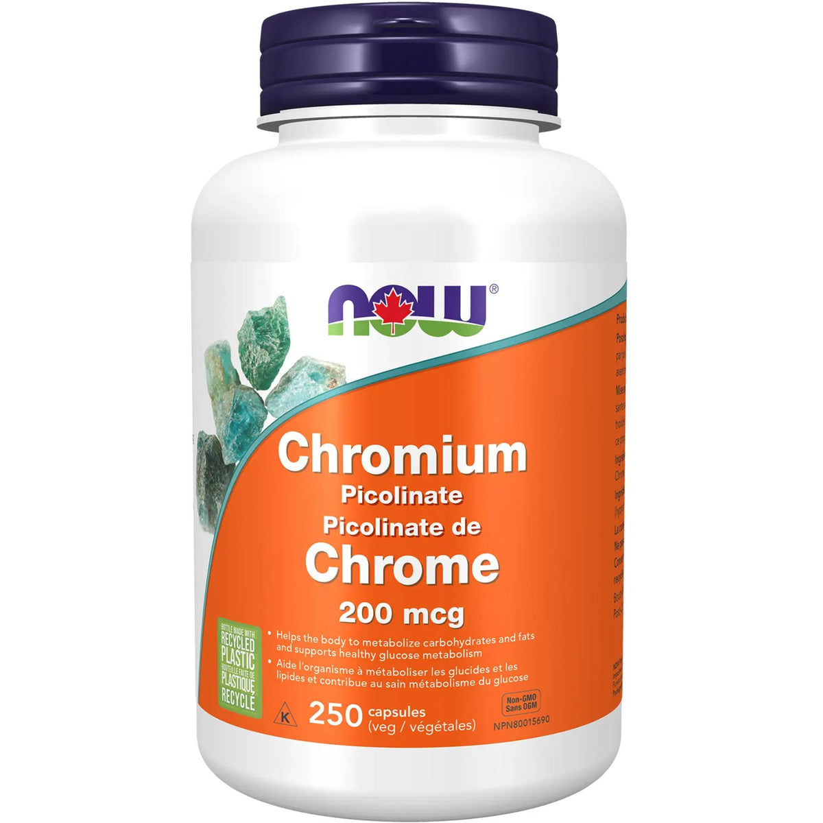 NOW Chromium Picolinate 200mcg Capsules 250s