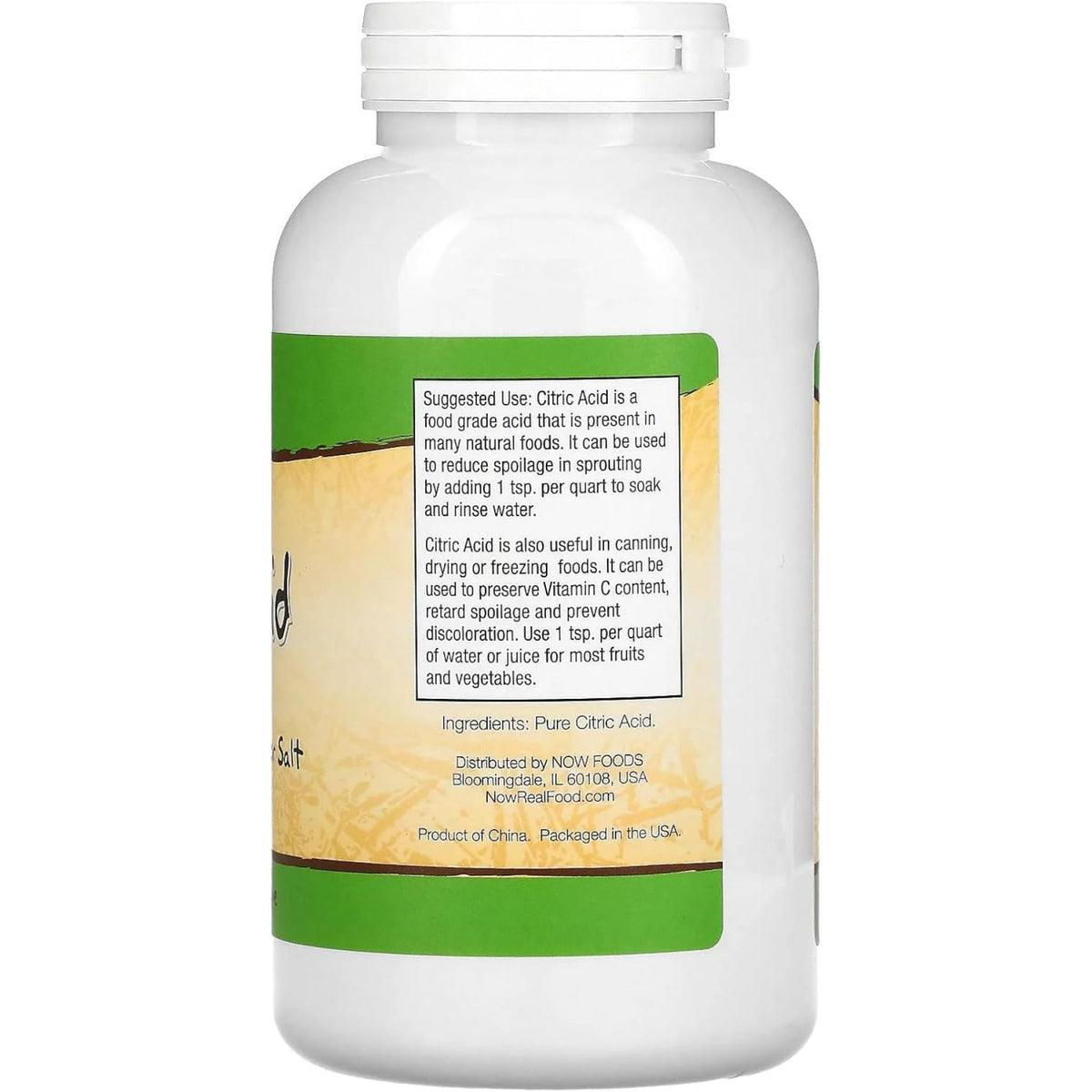 NOW Citric Acid Powder 113g