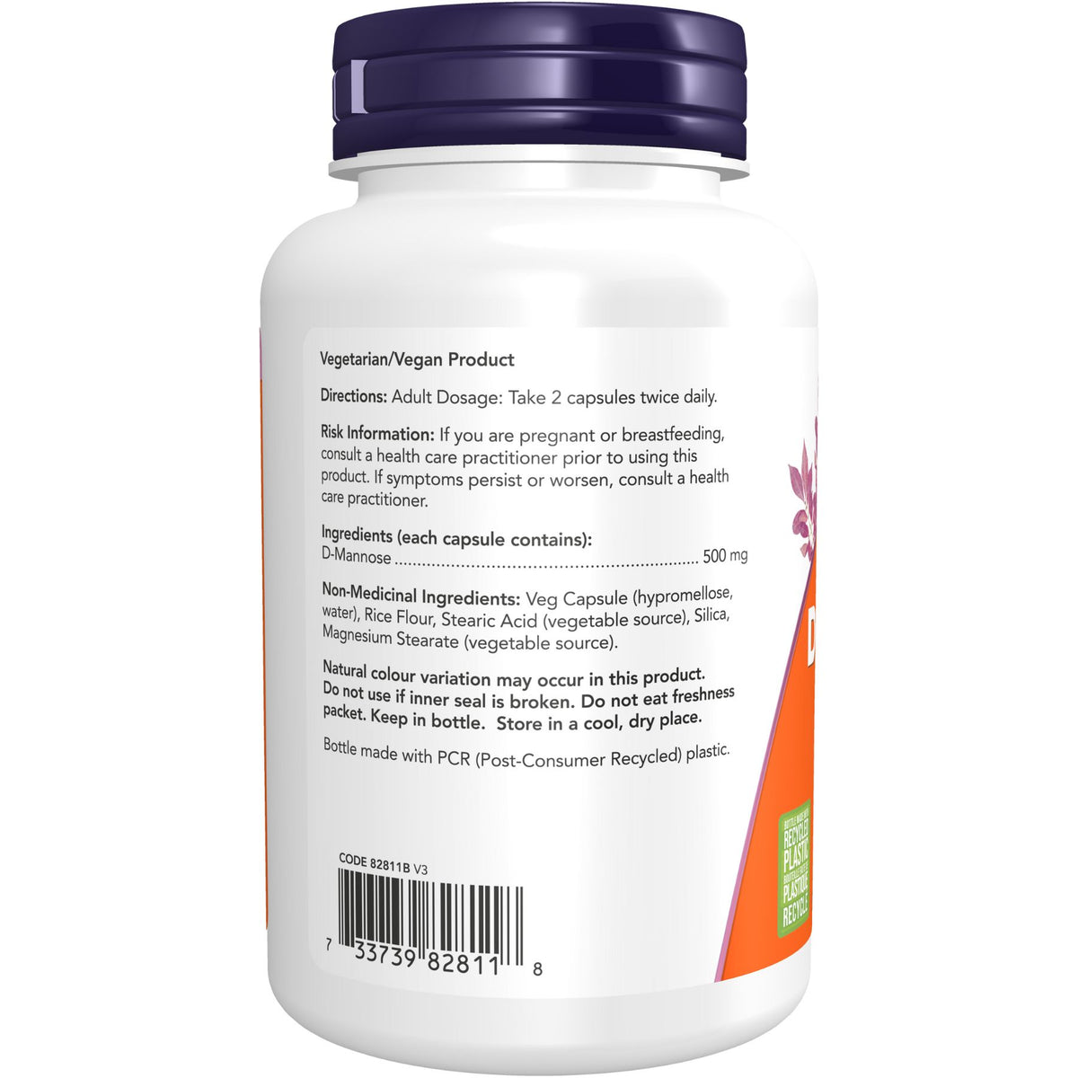 NOW D-Mannose 500mg 120s