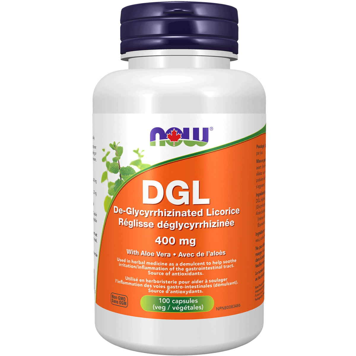 NOW DGL with Aloe Vera Capsules 100s