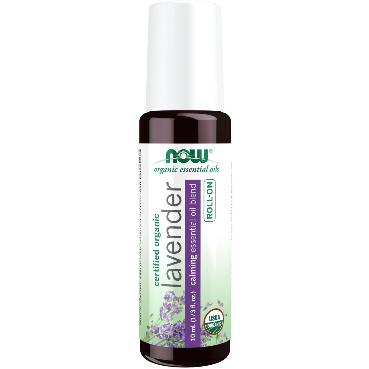 NOW Organic Lavender Essential Oil Roll-On 10mL