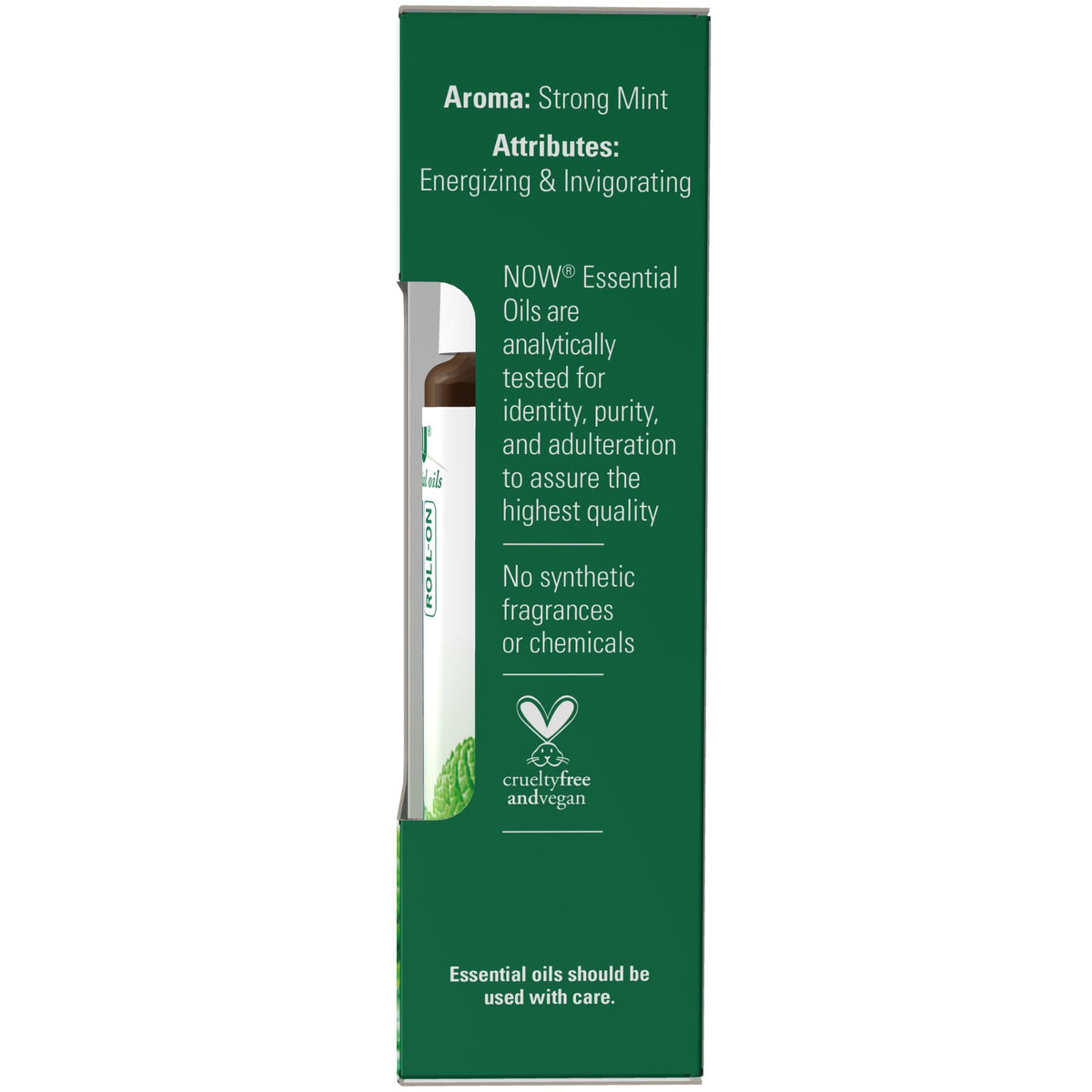 NOW Organic Peppermint Essential Oil Roll-On 10mL