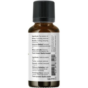 NOW 100% Pure Camphor Oil 30ml