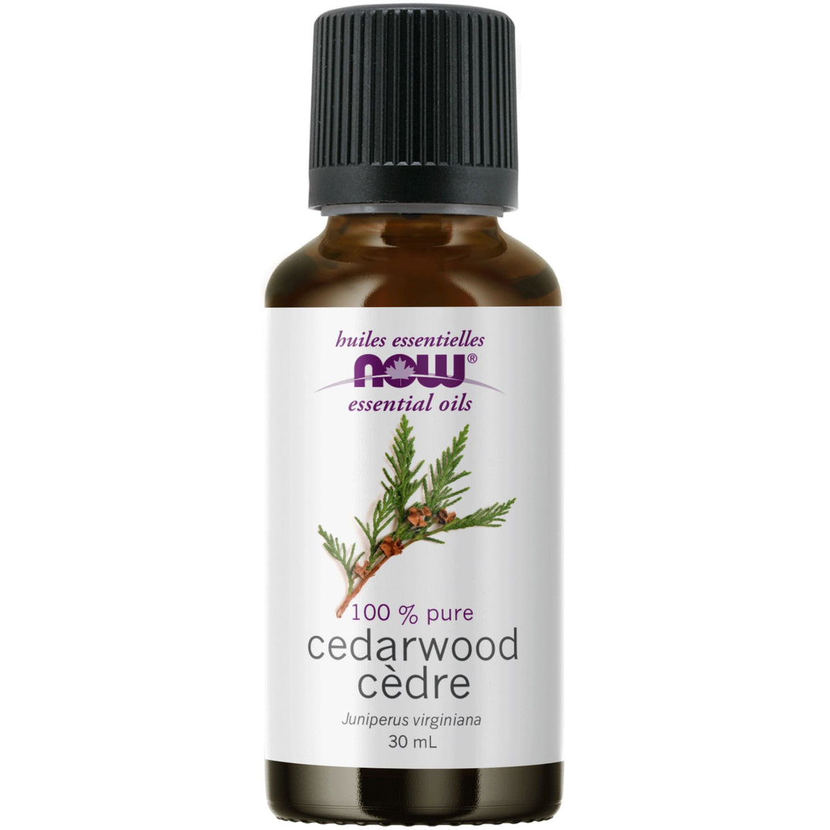 NOW 100% Pure Cedarwood Essential Oil 30mL