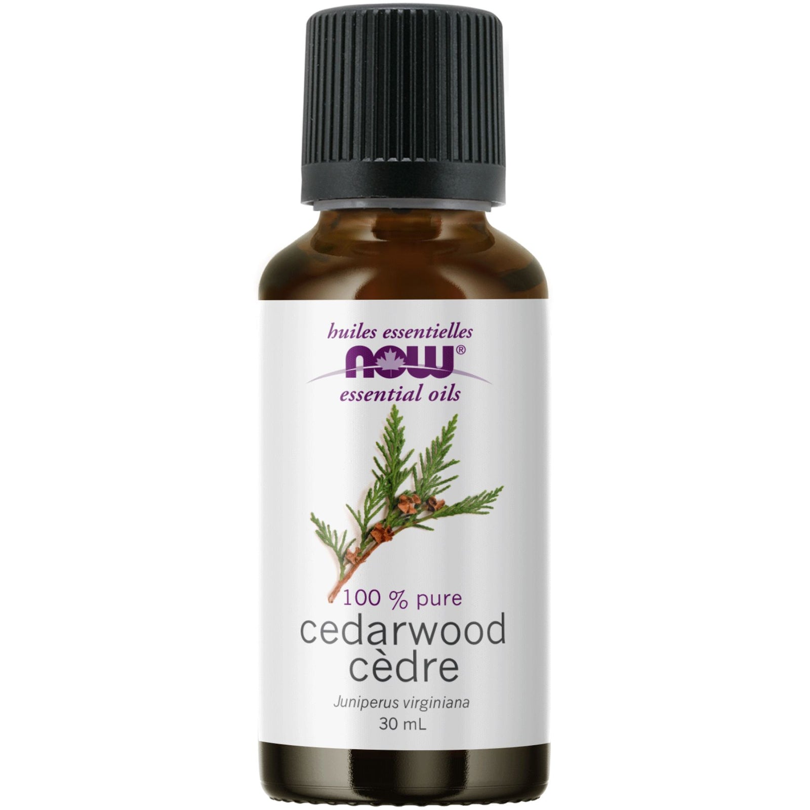 NOW 100% Pure Cedarwood Essential Oil 30mL