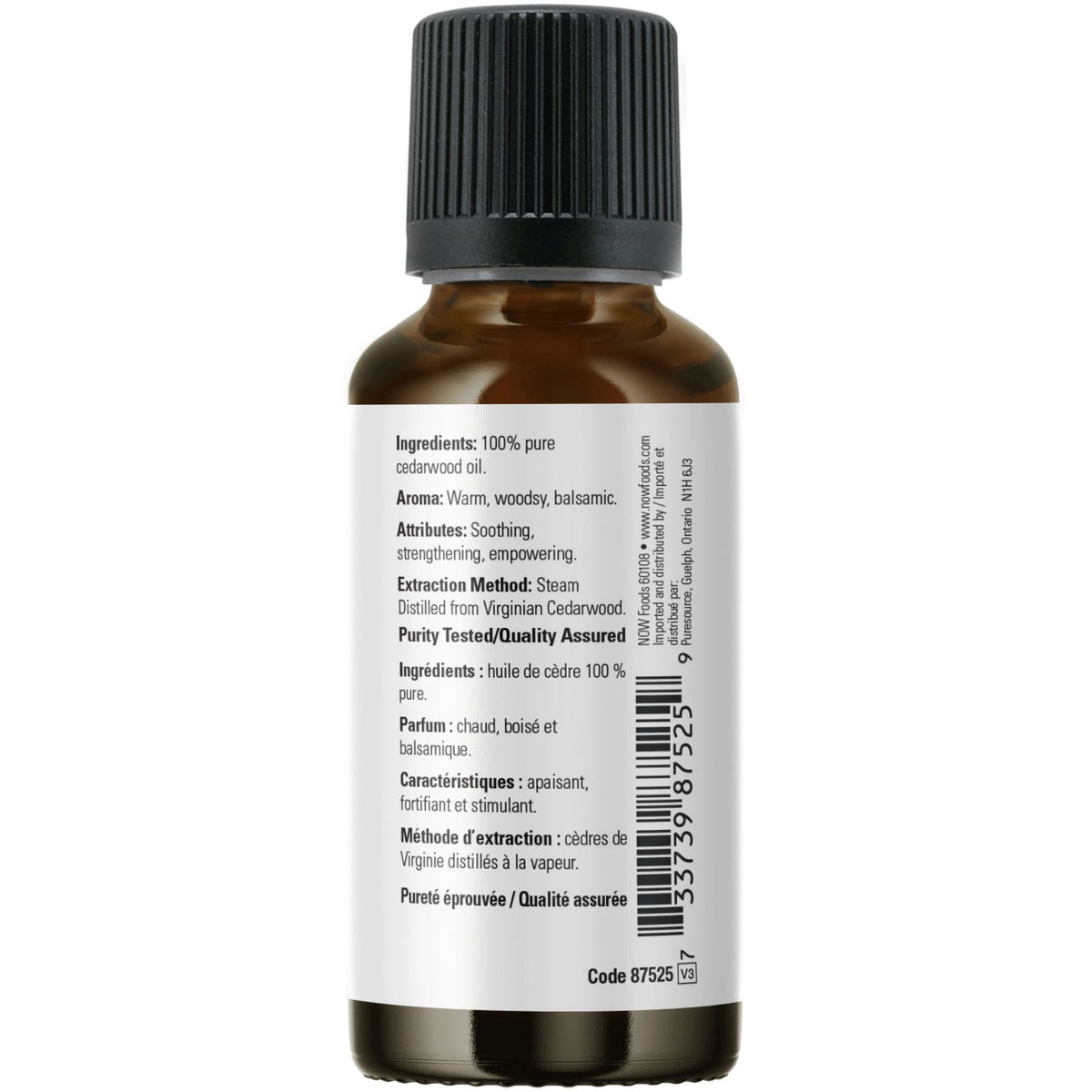 NOW 100% Pure Cedarwood Essential Oil 30mL