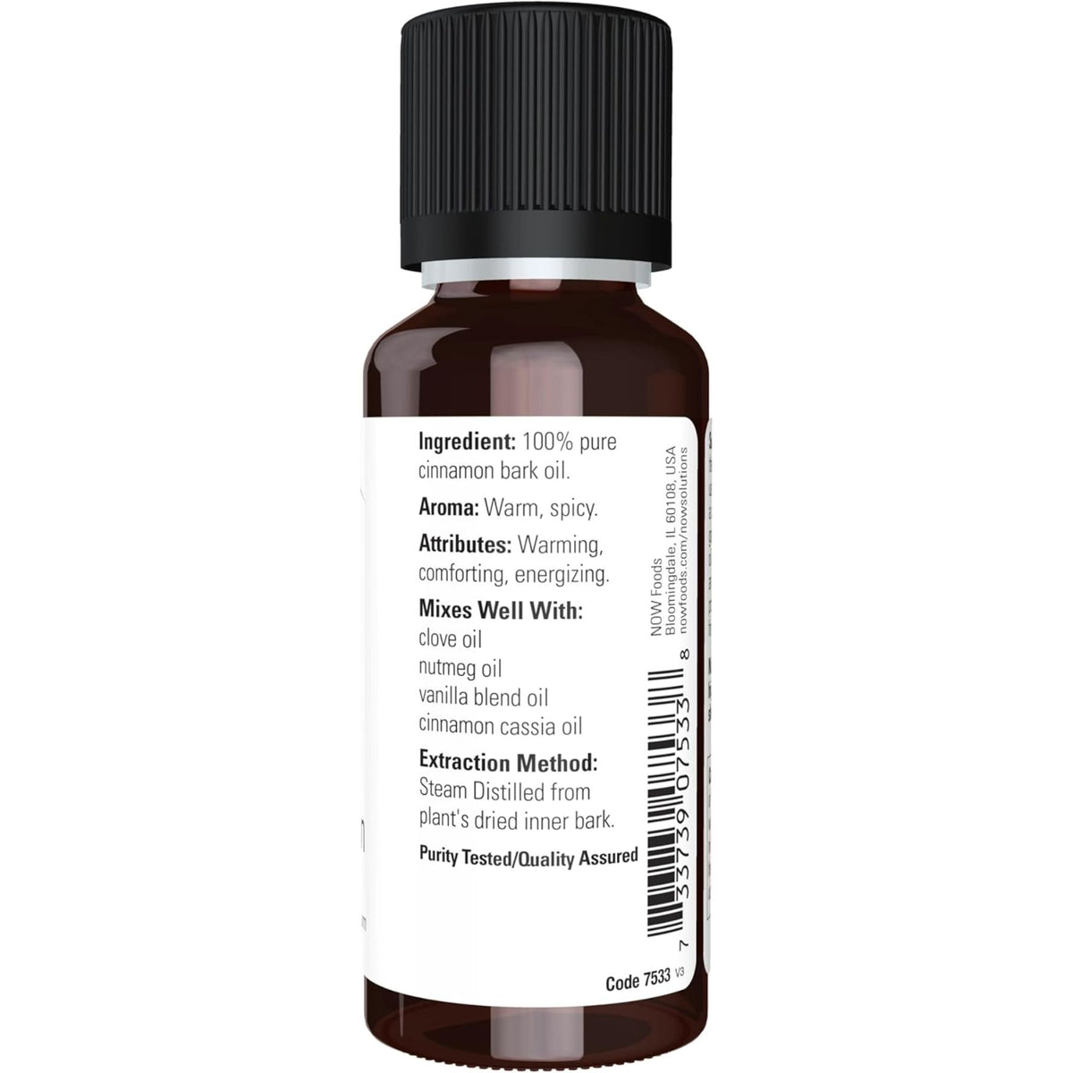 NOW 100% Pure Cinnamon Bark Essential Oil 30mL