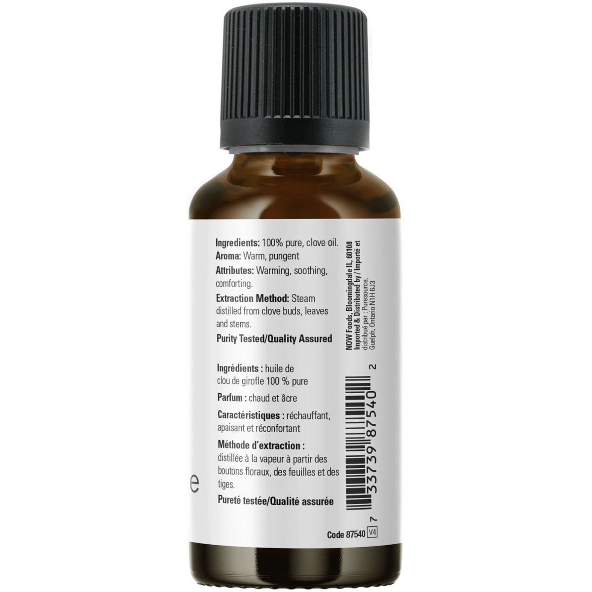 NOW 100% Pure Clove Essential Oil 118mL