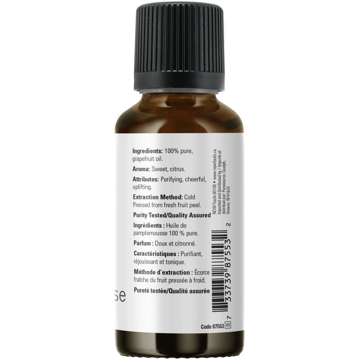 NOW 100% Pure Grapefruit Essential Oil 30mL