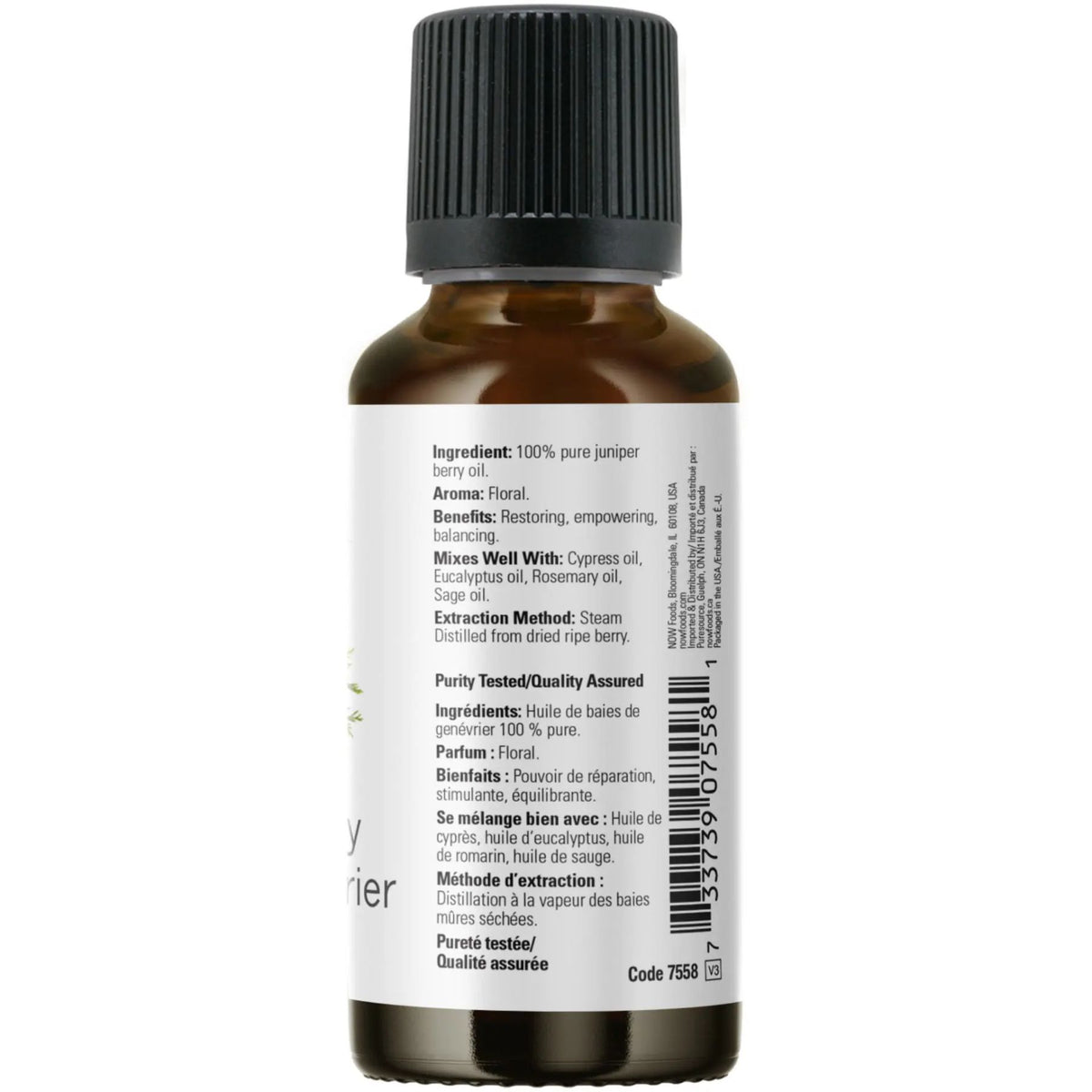 NOW 100% Pure Juniper Berry Essential Oil 30mL
