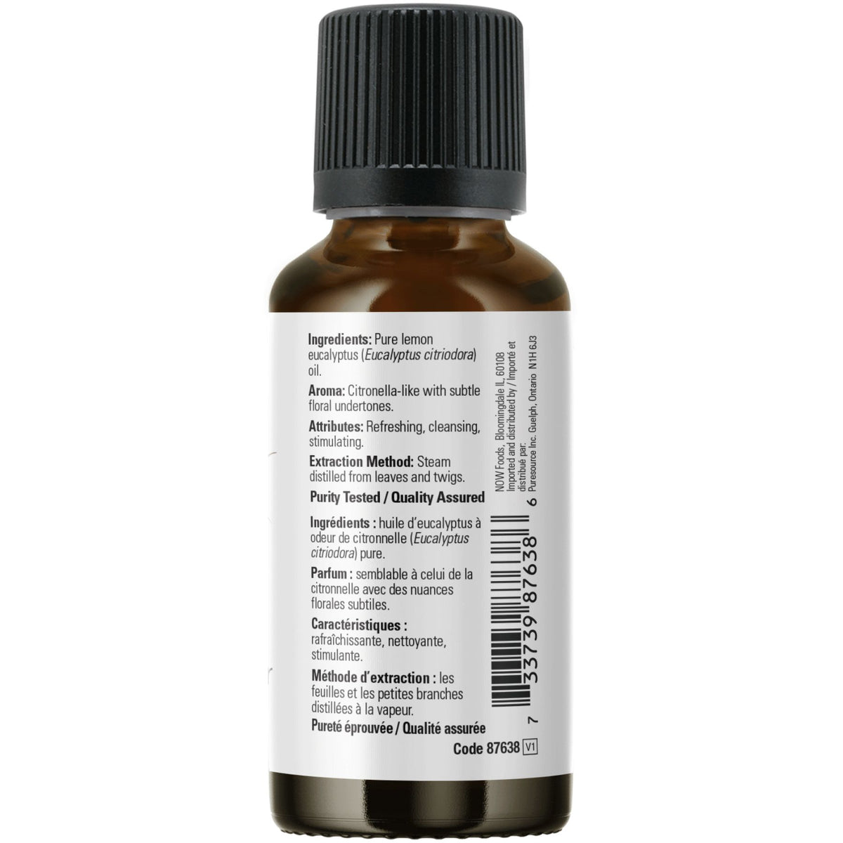 NOW 100% Pure Lemon Eucalyptus Oil 30mL