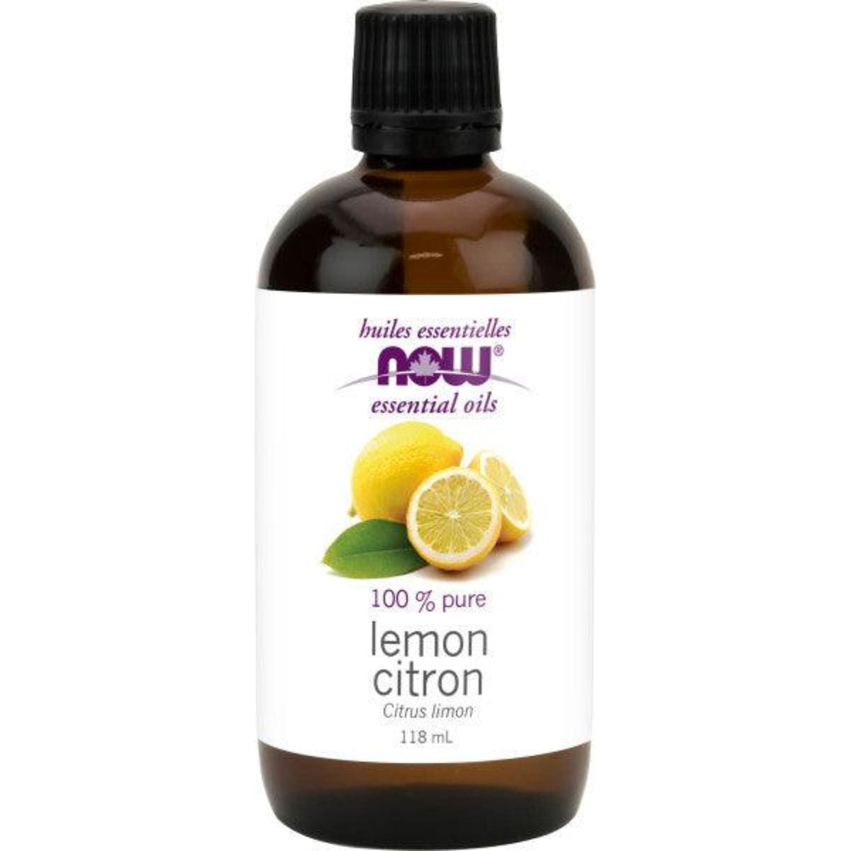 NOW 100% Pure Lemon Essential Oil 118mL