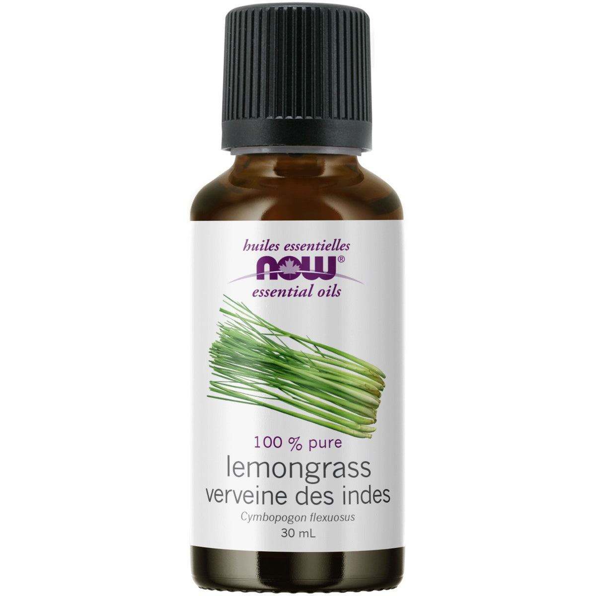 NOW 100% Pure Lemongrass Essential Oil 30mL