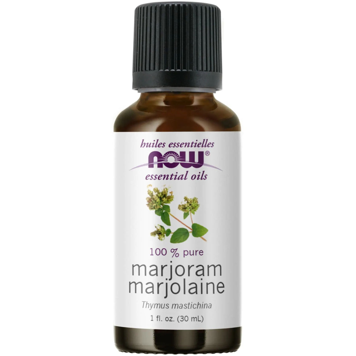 NOW 100% Pure Marjoram Essential Oil 30mL