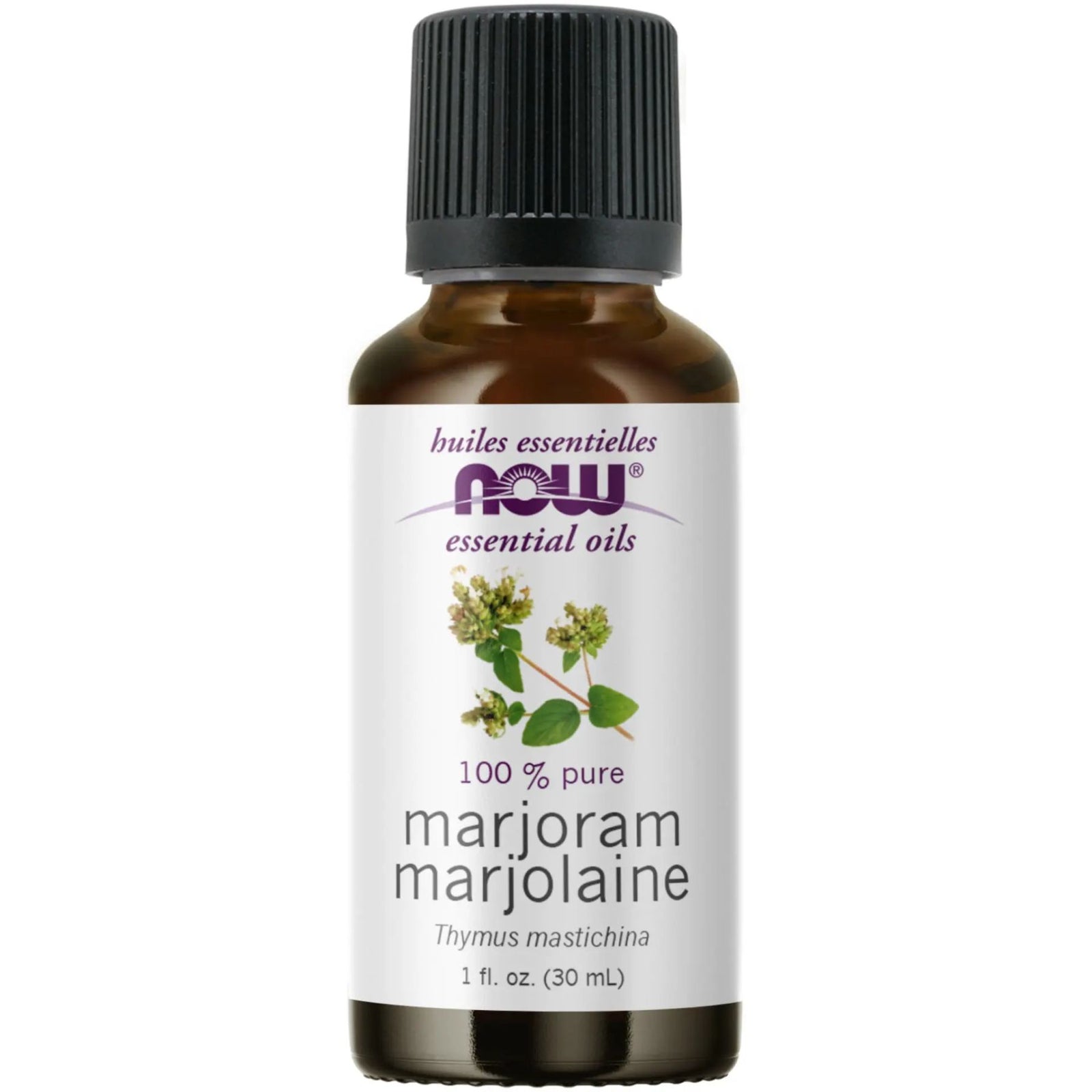 NOW 100% Pure Marjoram Essential Oil 30mL